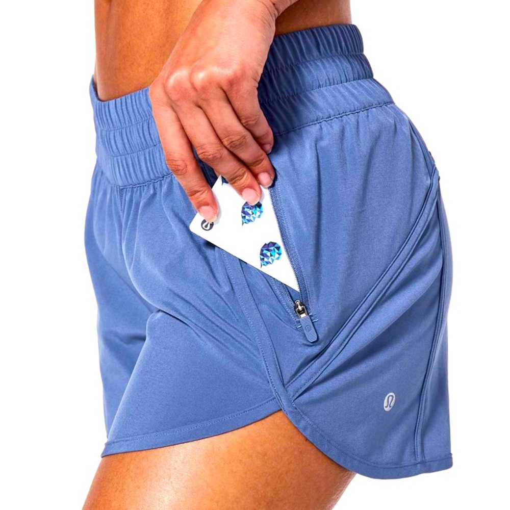 Lululemon Brilliant Blue Tracker Short V 4” (Size 6)
